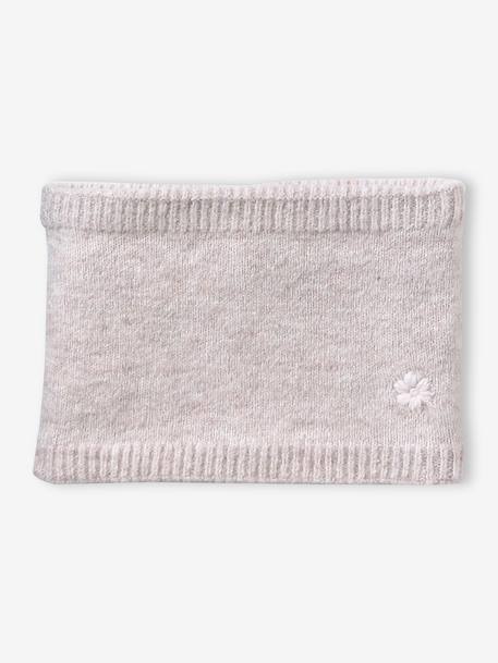 Ensemble fille tricot bonnet, snood et gants sable 5 - vertbaudet enfant 