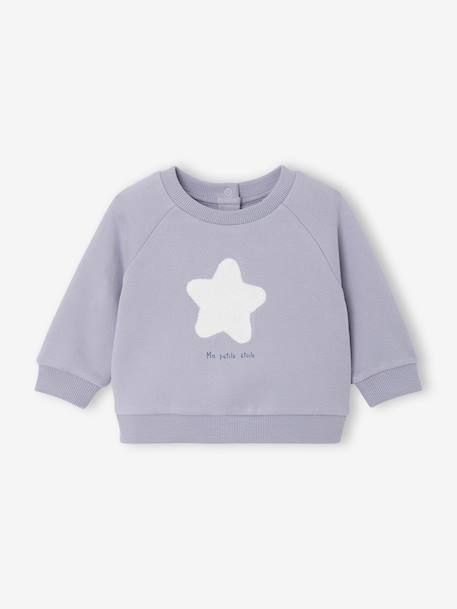 Sweat bébé ouverture dos bleu ciel 1 - vertbaudet enfant 