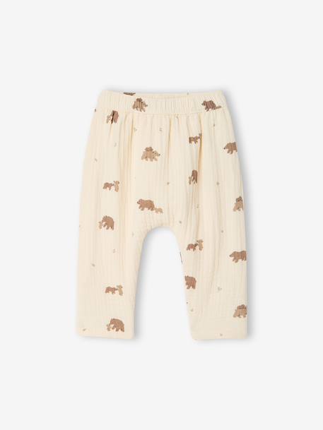 Bébé-Pantalon bébé en gaze de coton