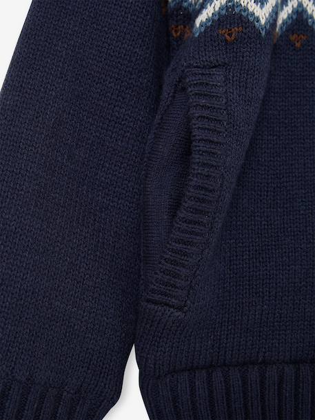 Gilet à capuche garçon marine 4 - vertbaudet enfant 
