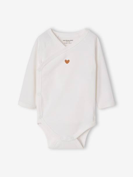 Lot de 5 bodies naissance fille manches longues écru 7 - vertbaudet enfant 