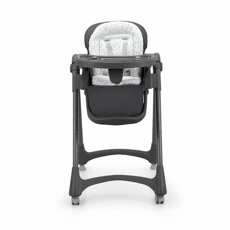 Chaise haute évolutive 6 niveaux pliable Soja Arbres Gris+Triangles Gris 9 - vertbaudet enfant 