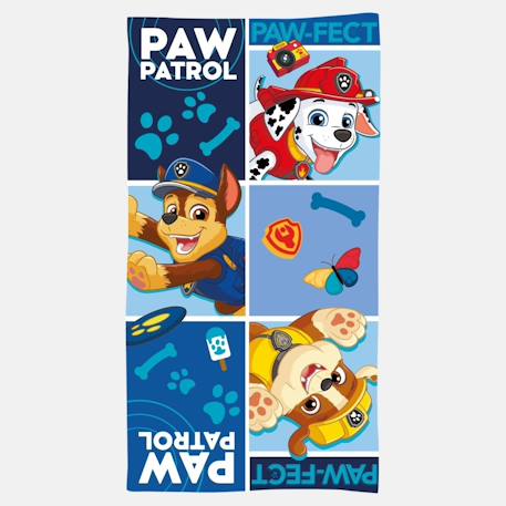 Serviette de plage décor et personnages pat patrouille Bleu 1 - vertbaudet enfant 