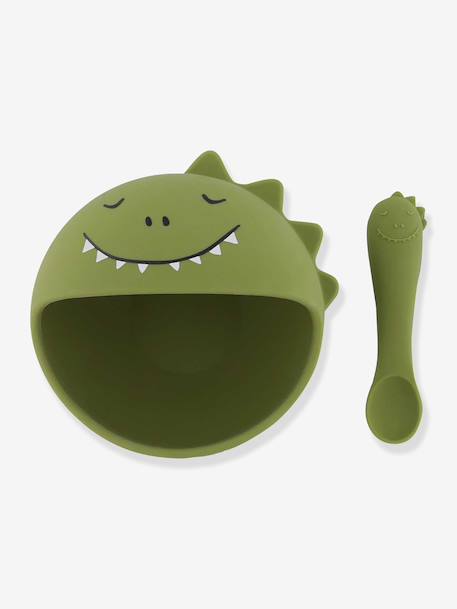 Set repas bébé Mr. Lion jaune+rose pâle+vert 15 - vertbaudet enfant 