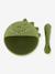 Set repas bébé Mr. Lion jaune+rose pâle+vert 15 - vertbaudet enfant 
