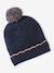 Ensemble fille tricot bonnet, snood et gants marine 2 - vertbaudet enfant 