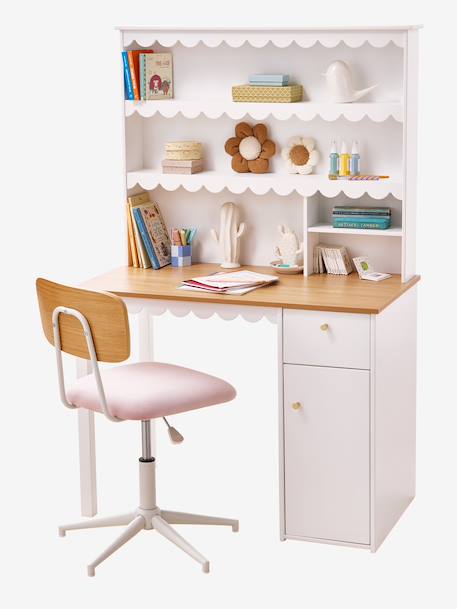 Bureau enfant rangement feston blanc 3 - vertbaudet enfant 