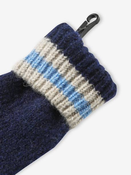 Ensemble garçon bonnet, snood et mitaines blanc chiné 7 - vertbaudet enfant 