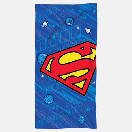Serviette polyester enfant à motif superman Bleu 1 - vertbaudet enfant 