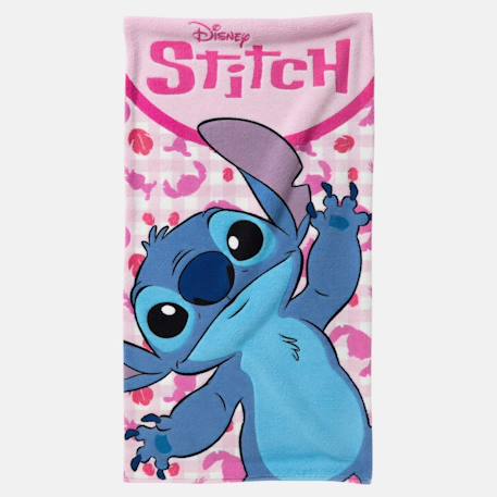 Serviette de plage décor et personnage lilo & stitch Rose 1 - vertbaudet enfant 