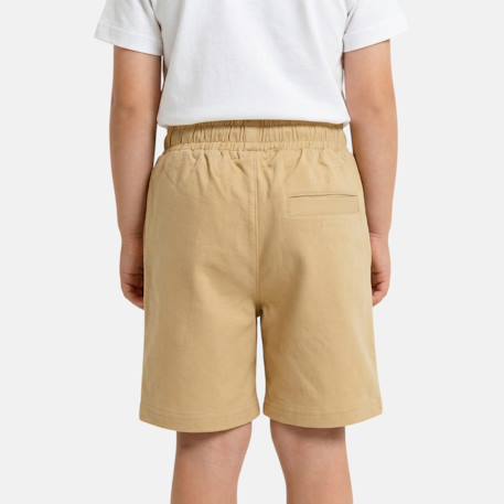 Bermuda enfant avec logo et cordon Beige+Kaki+Marine+Noir 3 - vertbaudet enfant 