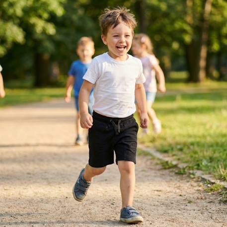 Bermuda enfant avec logo et cordon Beige+Kaki+Marine+Noir 17 - vertbaudet enfant 