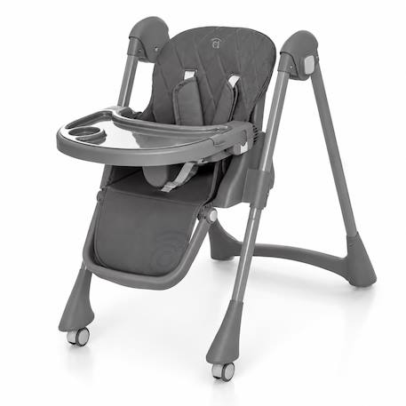 Chaise haute évolutive 6 niveaux pliable Soja Gris 6 - vertbaudet enfant 