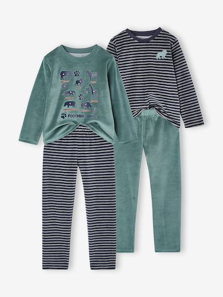 Lot de 2 pyjamas garçon marine 1 - vertbaudet enfant 