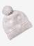Ensemble fille tricot bonnet, snood et gants sable 3 - vertbaudet enfant 