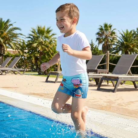 Boxer de bain enfant imprimé peppa pig Bleu 2 - vertbaudet enfant 