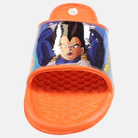 Claquettes enfant orange avec bride large et motif personnage dragon ball z Bleu+Orange 11 - vertbaudet enfant 