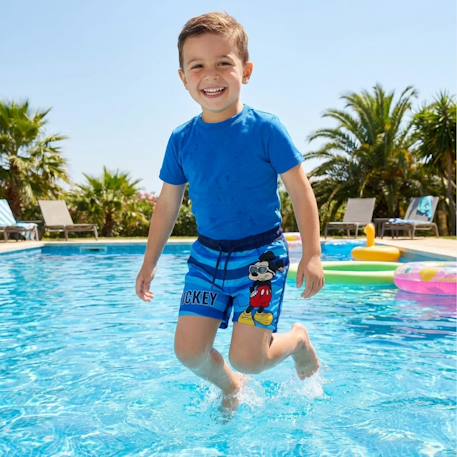 Short de bain garçon mickey Bleu 2 - vertbaudet enfant 