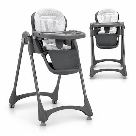 Chaise haute évolutive 6 niveaux pliable Soja Gris 3 - vertbaudet enfant 