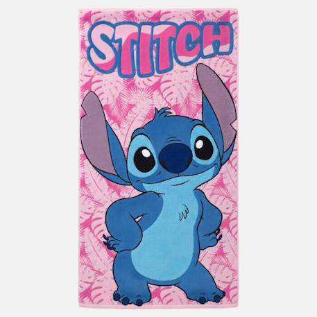 Serviette de plage motif et personnage lilo & stitch Rose 1 - vertbaudet enfant 