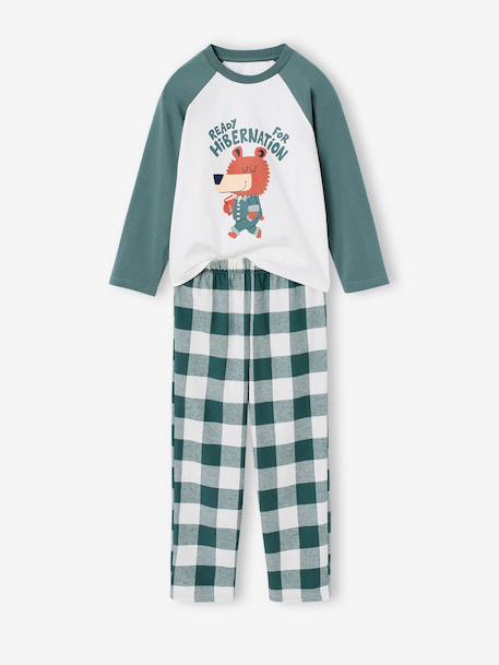 Pyjama garçon 2 pièces vert 1 - vertbaudet enfant 