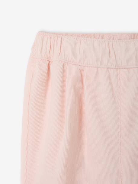 Pantalon naissance velours rose pâle 3 - vertbaudet enfant 