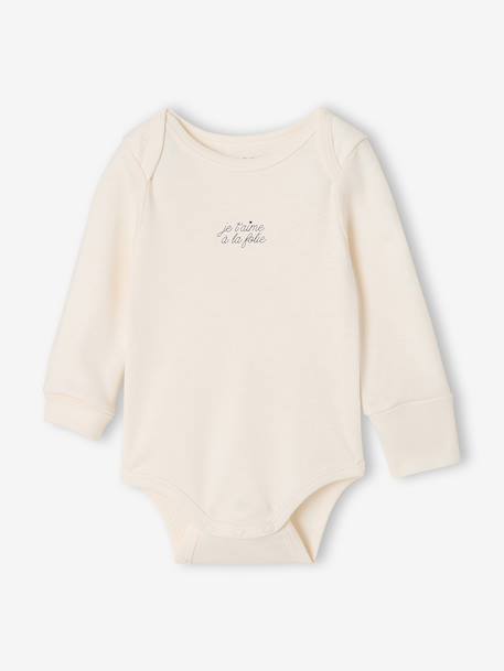 Lot de 5 bodies naissance manches longues vert sauge 5 - vertbaudet enfant 