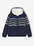 Gilet à capuche garçon marine 1 - vertbaudet enfant 