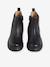 Boots enfant fille cuir élastiquées et zippées camel+noir 9 - vertbaudet enfant 