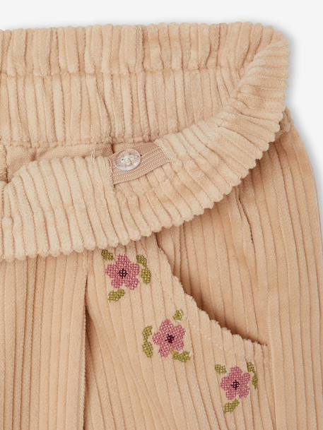 Short fille taille paperbag vanille 3 - vertbaudet enfant 