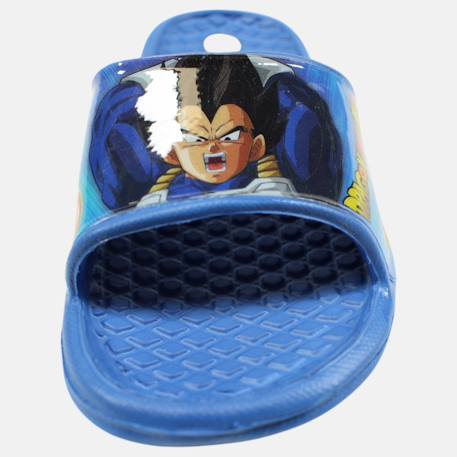 Claquettes enfant orange avec bride large et motif personnage dragon ball z Bleu+Orange 5 - vertbaudet enfant 