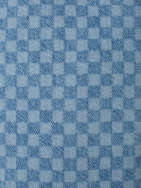 Pantalon fille large motifs fantaisie bleu clair+bleu foncé+denim gris 4 - vertbaudet enfant 