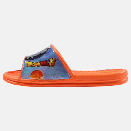 Claquettes enfant orange avec bride large et motif personnage dragon ball z Bleu+Orange 9 - vertbaudet enfant 