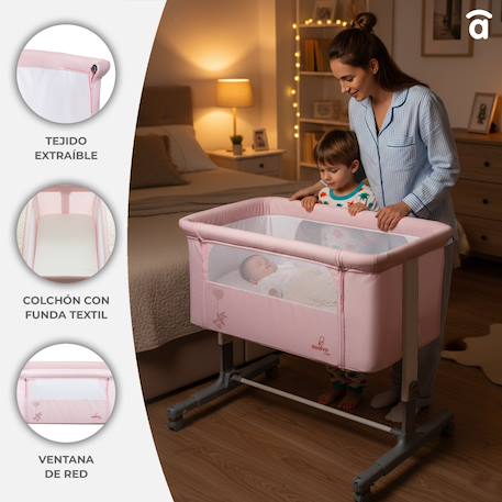 Mini berceau de cododo calm Rose 4 - vertbaudet enfant 