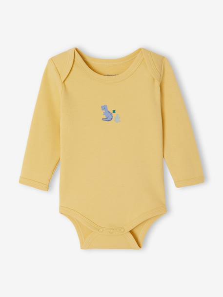 Lot de 5 bodies bébé garçon manches longues écru 5 - vertbaudet enfant 