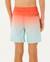 Short de bain volley offset fade  garçon Aqua+Rouge 9 - vertbaudet enfant 