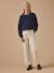 Pantalon droit fille en denim Ecru 5 - vertbaudet enfant 