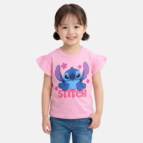 Top fille avec personnage lilo & stitch Rosatre+Rose 1 - vertbaudet enfant 
