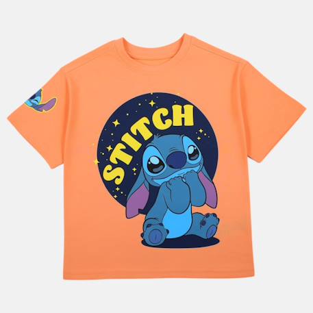T-shirt manches courtes garçon avec personnage lilo & stitch Bleu+Orange 8 - vertbaudet enfant 