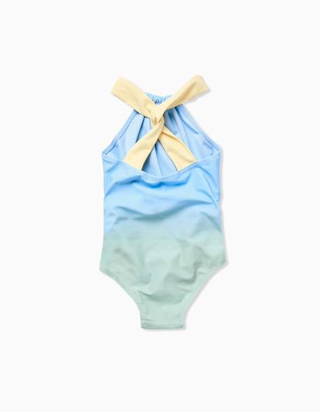 Maillot de bain avec imprimé marin et paillettes Bleu clair 3 - vertbaudet enfant 