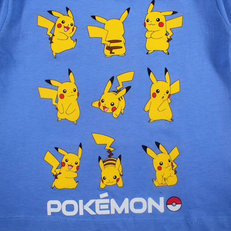 T-shirt manches courtes garçon avec personnage pokemon Bleu 4 - vertbaudet enfant 
