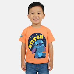 Garçon-T-shirt, polo, sous-pull-T-shirt-T-shirt manches courtes garçon avec personnage lilo & stitch