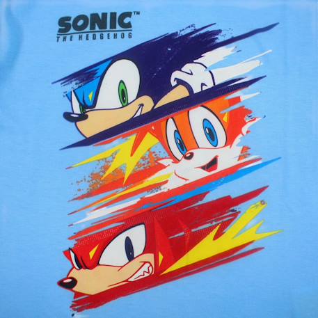 T-shirt manches courtes garçon avec personnage sonic Bleu+Marine 4 - vertbaudet enfant 