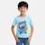 T-shirt manches courtes garçon avec personnage lilo & stitch Blanc+Bleu 6 - vertbaudet enfant 