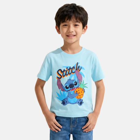 Garçon-T-shirt manches courtes garçon avec personnage lilo & stitch