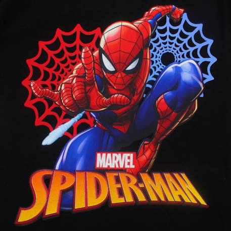T-shirt manches courtes garçon avec personnage spiderman Marine+Noir 9 - vertbaudet enfant 