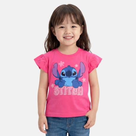 Top fille avec personnage lilo & stitch Rosatre+Rose 6 - vertbaudet enfant 