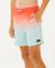 Short de bain volley offset fade  garçon Aqua+Rouge 8 - vertbaudet enfant 