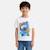 T-shirt manches courtes garçon avec personnage lilo & stitch Blanc+Bleu 1 - vertbaudet enfant 