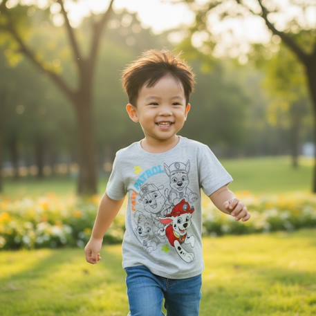 T-shirt manches courtes garçon avec personnage pat patrouille Bleu+Gris 7 - vertbaudet enfant 